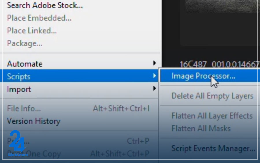 روش کاهش حجم عکس در فتوشاپ با Image Processor