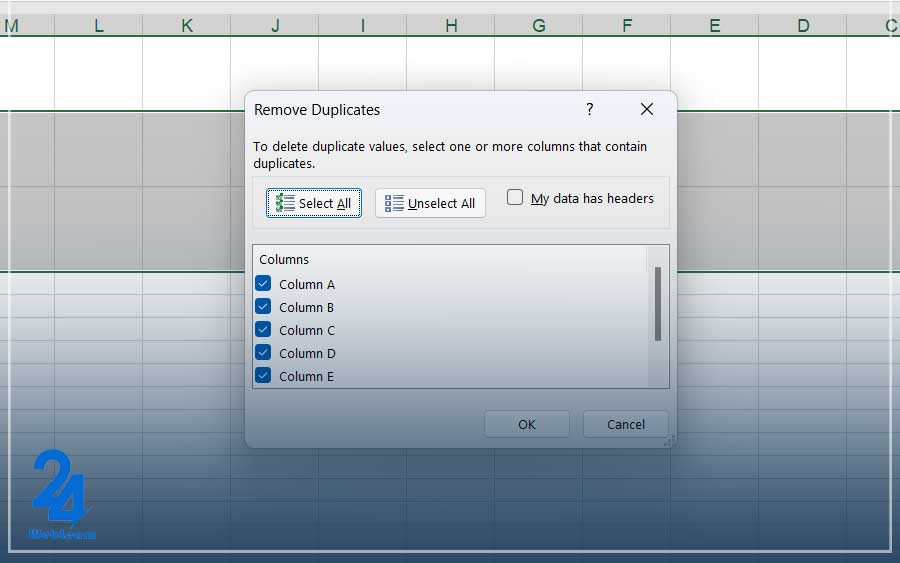 Remove Duplicates ابزاری مناسب جهت حذف ردیف های تکراری در اکسل