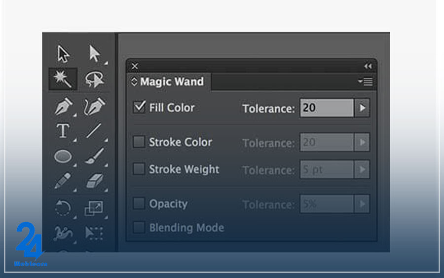 آموزش ابزارها در ایلاستریتور: ابزار مجیک وند