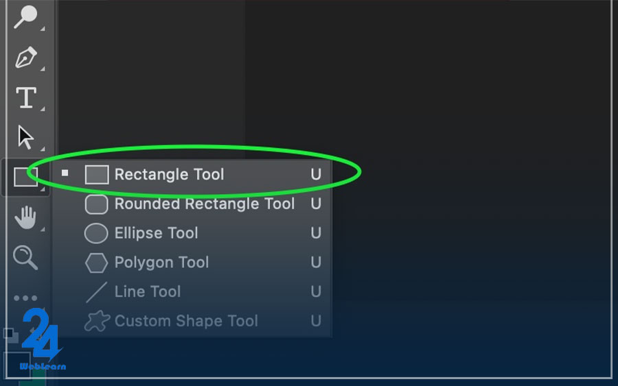 ابزار Rectangle Tool  مناسب برای برش عکس در ایلوستریتور