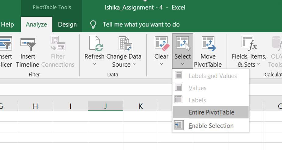 آموزش pivot table در اکسل