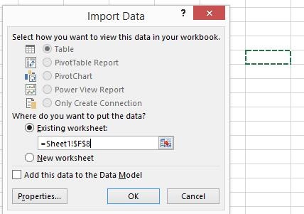 تب data در اکسل